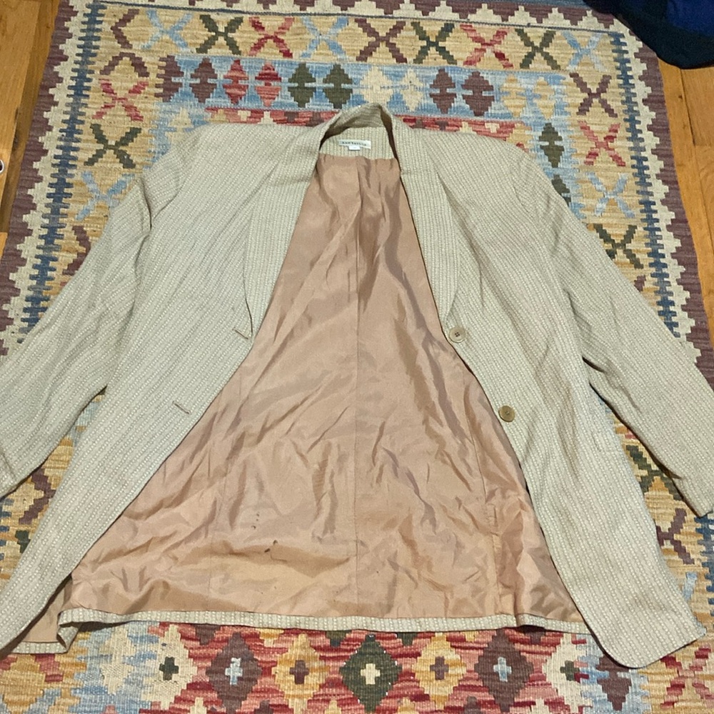 Vntg Anne Taylor beige blazer